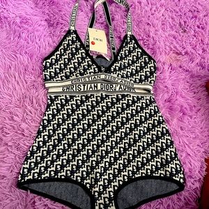 Pretty Christian Dior High-Waist Bikini